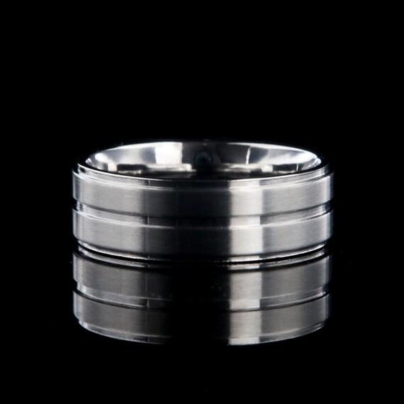 Besttohave - Anello Da Uomo A Fascia, Per Fidanzamento E Matrimonio, In Titanio, 7 Mm Di Larghezza, Con La Frase "I Love You" Incisa In Piccolo All'interno, Classico, Unisex, Comodo E Titanio - Foto 2