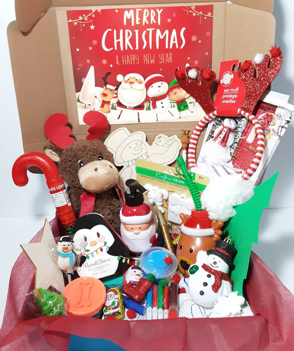 Christmas Kids Gift Box Kit Kids Busy Christmas Box Christmas Activity