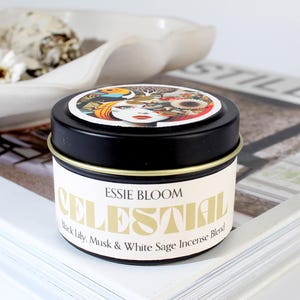 Losse wierook, handgemengde witte salie, zwarte lelie en musk voor energiereiniging, zuivering, bescherming en spirituele verlichting