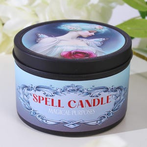Magical Purposes Crystal Handmade Container Candle Heavily Scented Gift for Her Soy Wax
