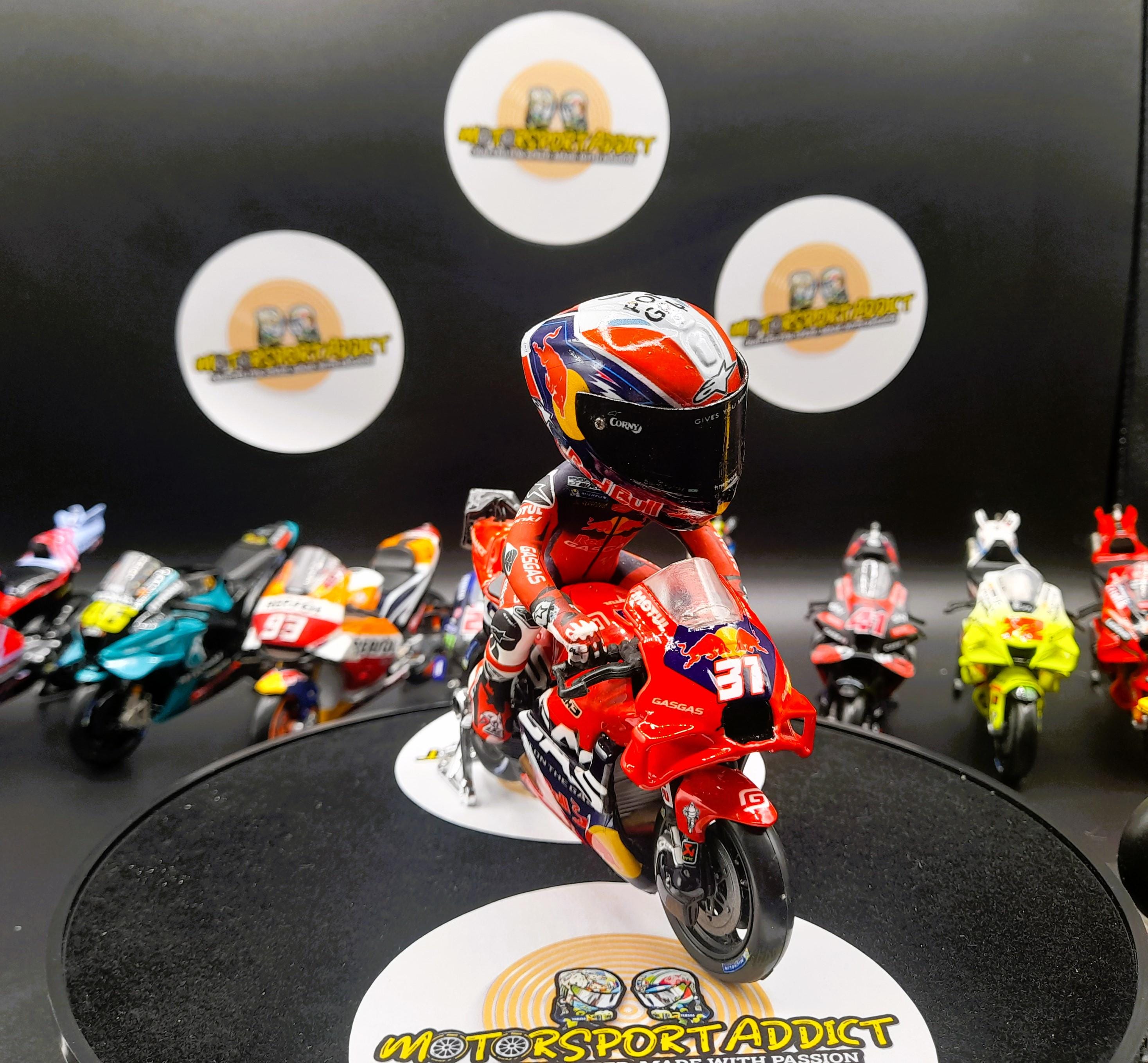 Pedro Acosta Handmade Moto-gp Rider Figure With Bike - Artwork