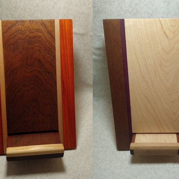 Hand Crafted Hardwood Book/Phone Stand