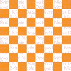 Oranje geruit patroon, digitale download, png-bestand