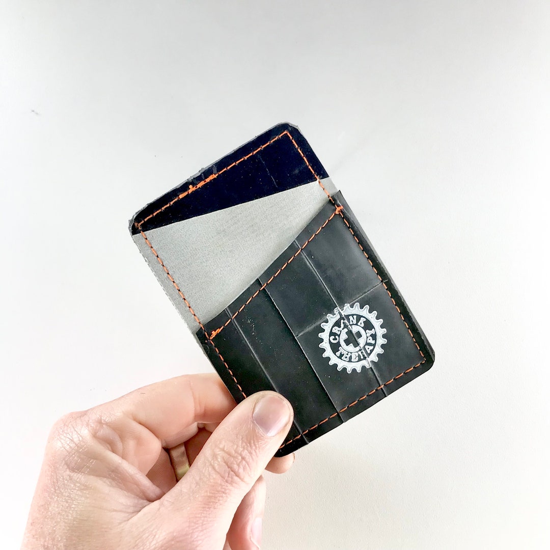 Inner Tube Card Holder Orange Thread Etsy