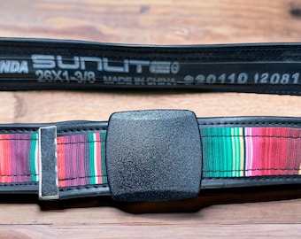 Upcycled Inner Tube Belt, Cam Buckle, Recycled Bicycle Tire