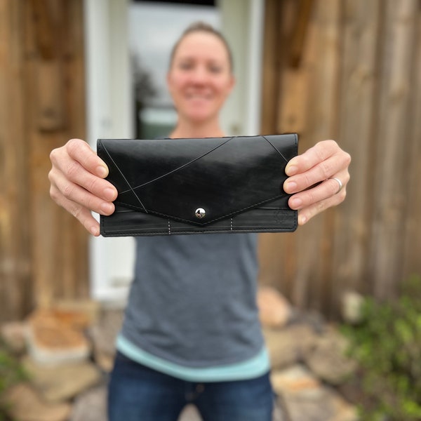 Up-cycled Inner Tube Envelope Clutch