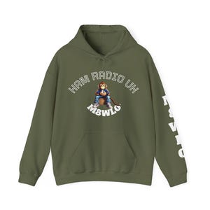 Ham Radio Uk Unisex Hoodie - Customizable with Your Call Sign, Personalized Amateur Radio Sweatshirt, Gift for Ham Radio Enthusiasts, Heavy