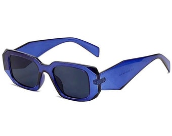 blue prada glasses