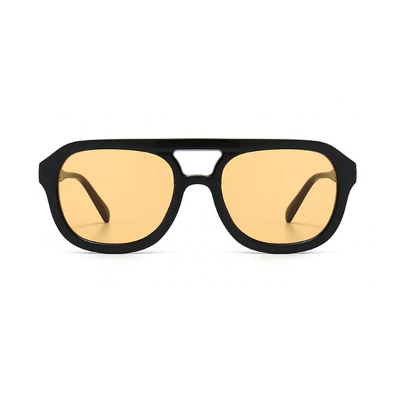 Orange Sunglasses Orange Lens Sunglasses Trendy Orange Etsy