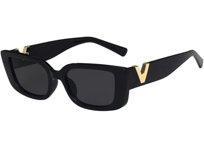 Black Sunglasses, Black Sunglasses V, Black Sunglasses Gold V ...