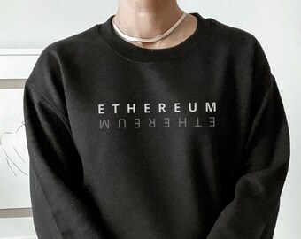 Ethereum Sweatshirt - Crypto Sweatshirt, Crypto Gifts, Gifts for Ethereum fans, Cryptocurrency, ETH Unisex Sweatshirt