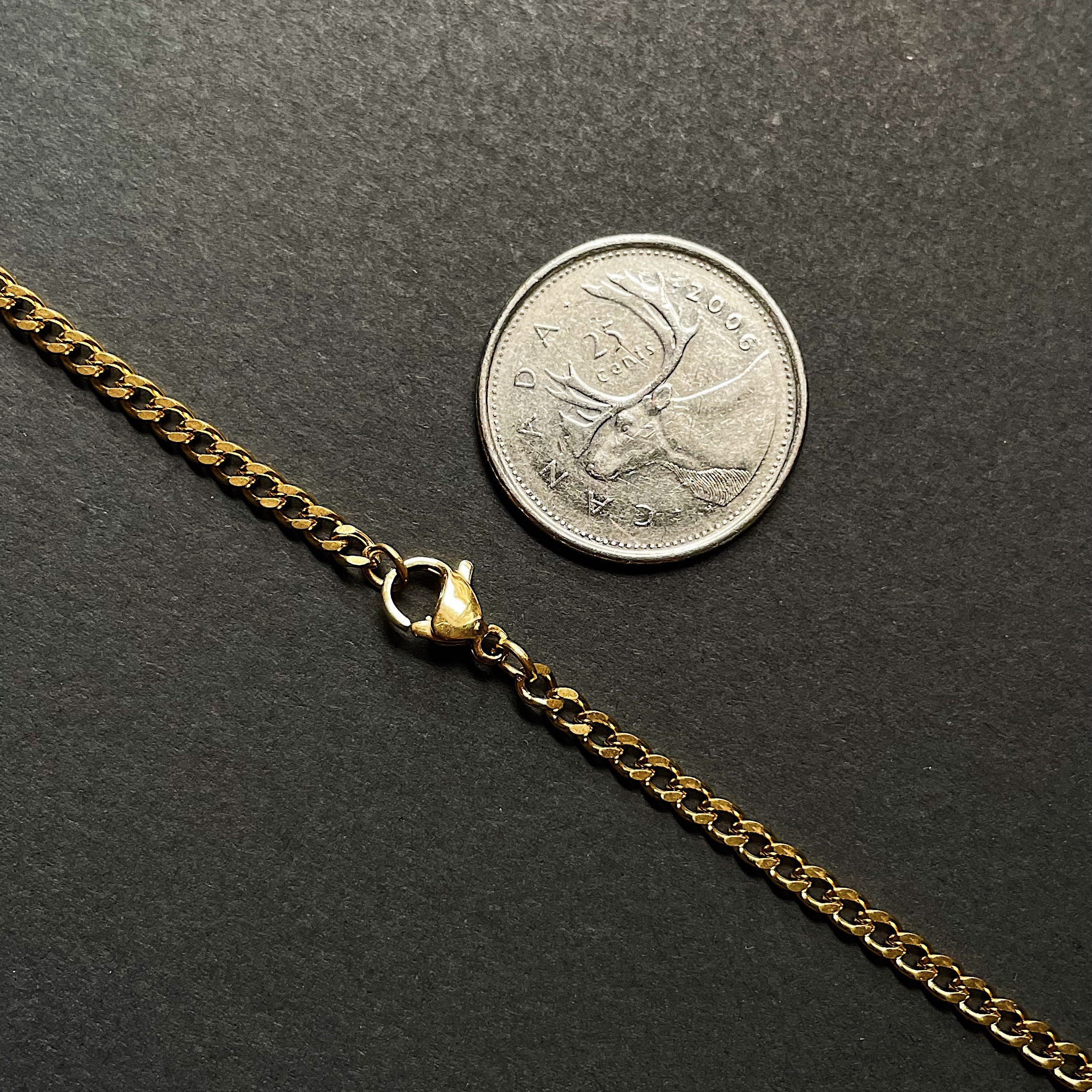 Stainless Steel Gold Cross Necklace Gold Cross Pendant Etsy