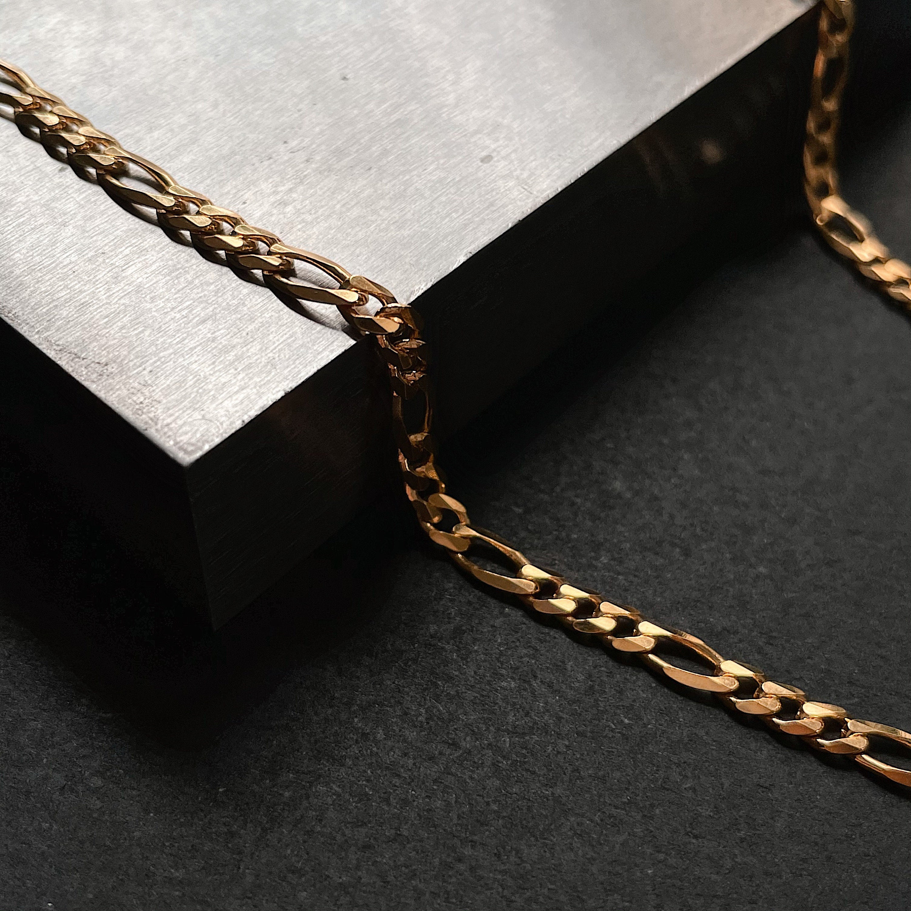 Silver Figaro Chain Etsy Canada