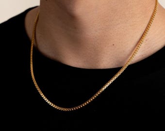 18 Franco Chain in 14k Yellow Gold (1.3 mm