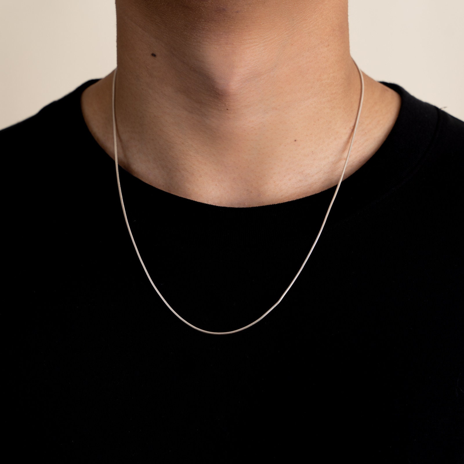 925 Sterling Silver Snake Chain - 1 Mm | Men's Necklace