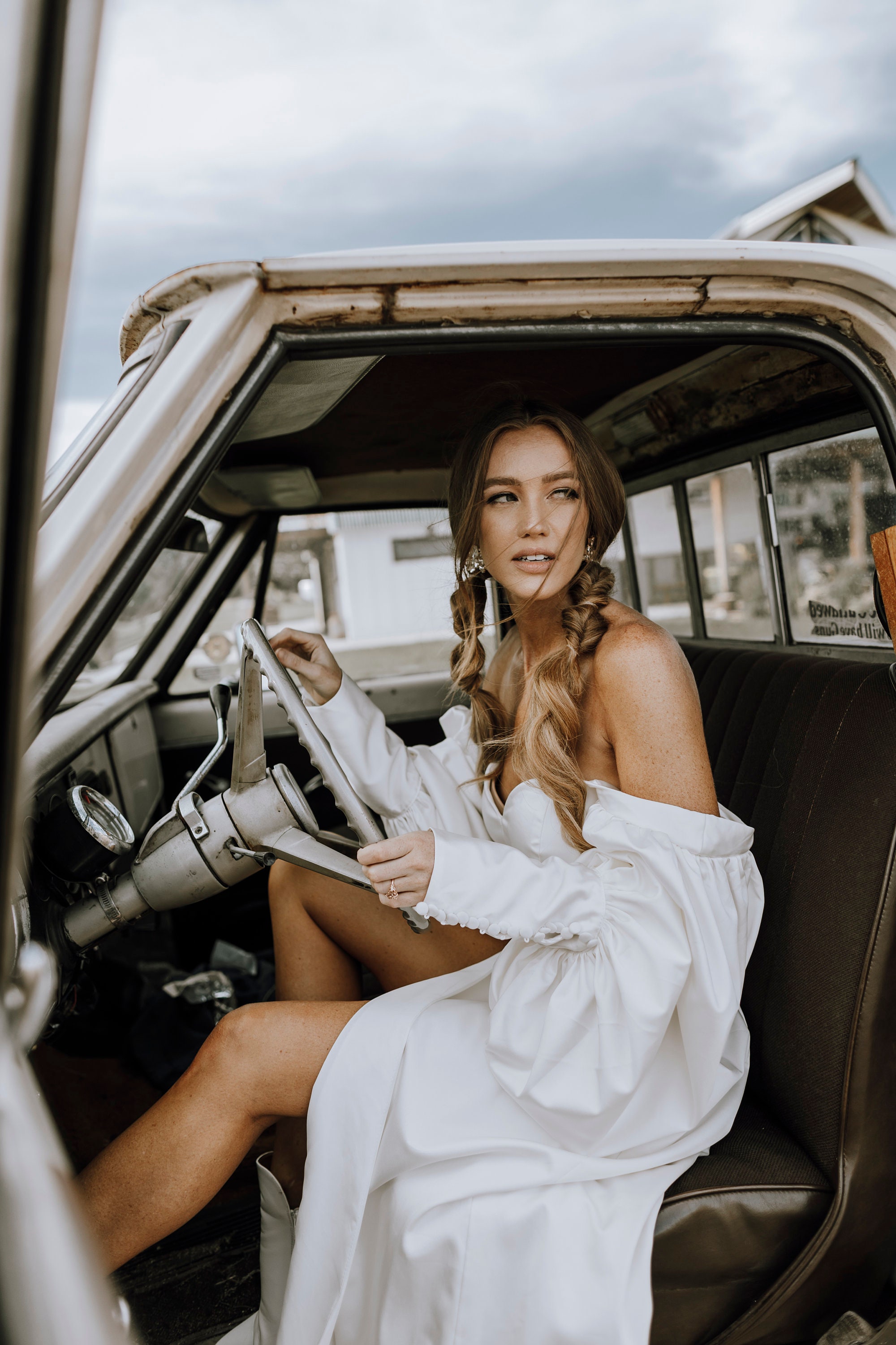 Western Wedding Dress | Bohemian Dress | Satin Wedding Dress | Long ...