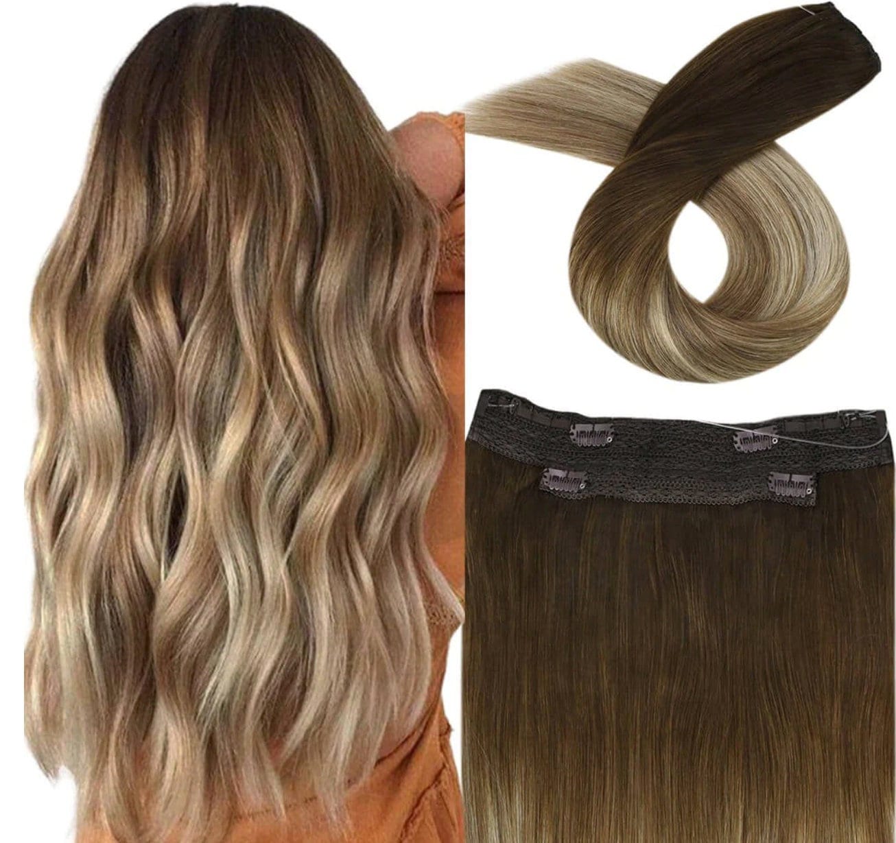 Halo Extensions Dark Brown 22 - Etsy display picture 1