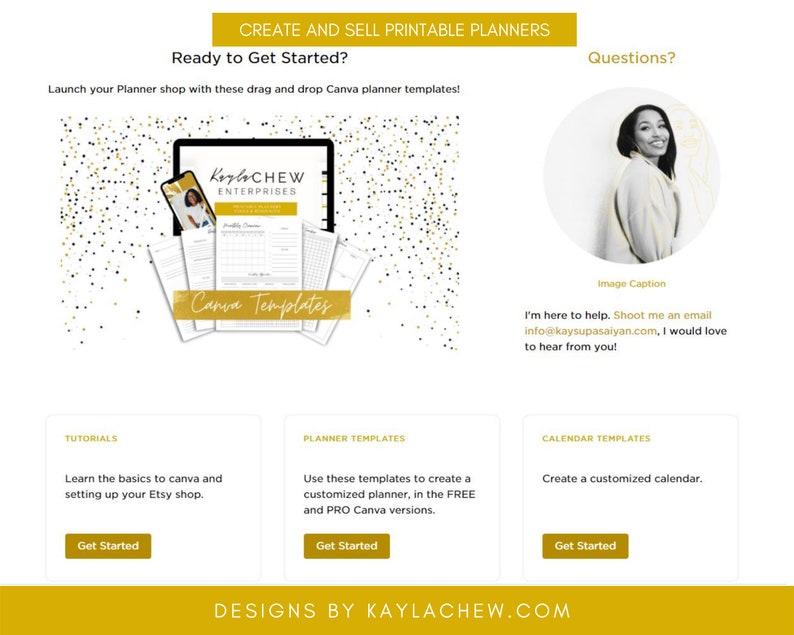 Canva Planner Templates Package Sell Printable Planners Etsy