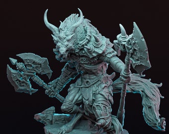 Ascendant Greatwolf by Witchsong Miniatures Huge Miniature for Dungeons and Dragons Tabletop Games Miniature Painting Collecting and Display