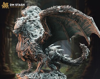 Ancient Fey Dragon Miniature, great for fantasy miniature painting, DnD, and tabletop gaming | 32mm Miniatures | Rise of the Dragon