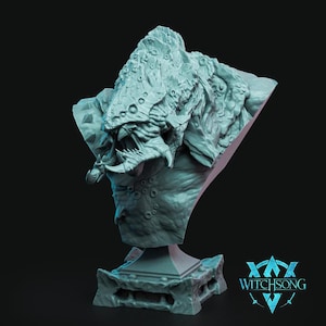 Seastrider Behemoth - Fantasy Bust by Witchsong Miniatures - A great fantasy bust for miniature painting and display | 100mm Bust.