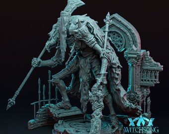 The Faceless King by Witchsong Miniatures, Huge Miniature for Dungeons and Dragons, Tabletop Games, Miniature Painting, Collecting & Display