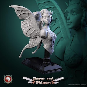 Glimmer Guardian - Fantasy Bust | High quality bust for miniature painting | 3d Printed Bust | White Werewolf Tavern