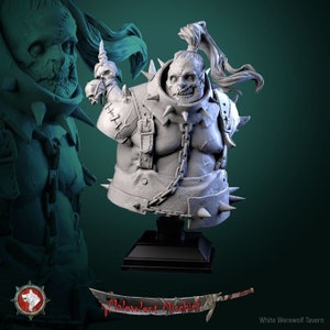 Bonesmith - Bust | High quality bust for miniature painting, collecting and display | 3d Printed Bust | White Werewolf Tavern