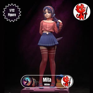 Mita - High quality fanart model for painting and display | Fanart by h3llcreator | MiSide | 1/12 Figure | Resin Figure