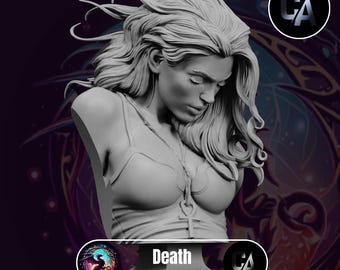 Death of the Endless Bust | High quality fantasy bust for miniature painting | Fanart | 1/12 Bust | CA3D Studios | Resin Miniature