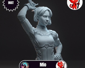 Mio - Hoogwaardige buste voor miniatuurschilderij | Fanart van h3llcreator | 3D-geprint model