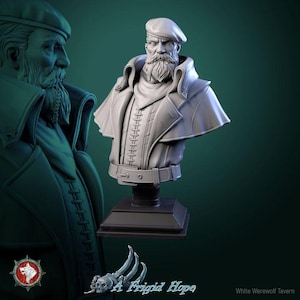 Valkor, The Stormbreaker Bust | High quality bust for miniature painting, collecting and display | 3d Printed Bust | White Werewolf Tavern