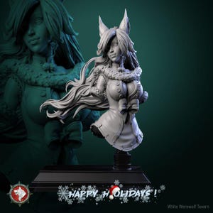 Zarya Snezhnaya - Fantasy Bust | High quality bust for miniature painting, collecting and display | 3d Printed Bust | White Werewolf Tavern