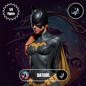 Batgirl- By Ca3d | High quality fanart figure for collecting, painting and display | Fanart | 1/6 Figure | CA3D Studios | Resin Figure