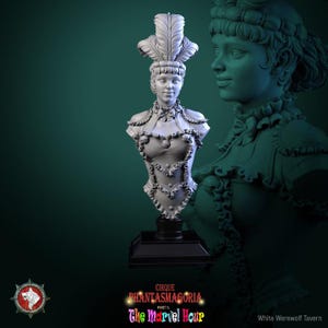 The Lollipop Twirler - Bust | High quality bust for miniature painting, and display | 3d Printed Bust | White Werewolf Tavern