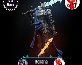 Rellana - Hoogwaardig fanartmodel om te schilderen en neer te zetten | Fanart van h3llcreator | Elden-ring | 1/12 figuur | Harsfiguur