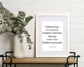 Fashion has two purposes: comfort and love. Beauty comes when fashion succeeds.