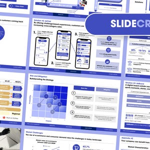 Professional Case Study/Consulting/Pitch Deck Presentation Template for Canva | No Canva Pro