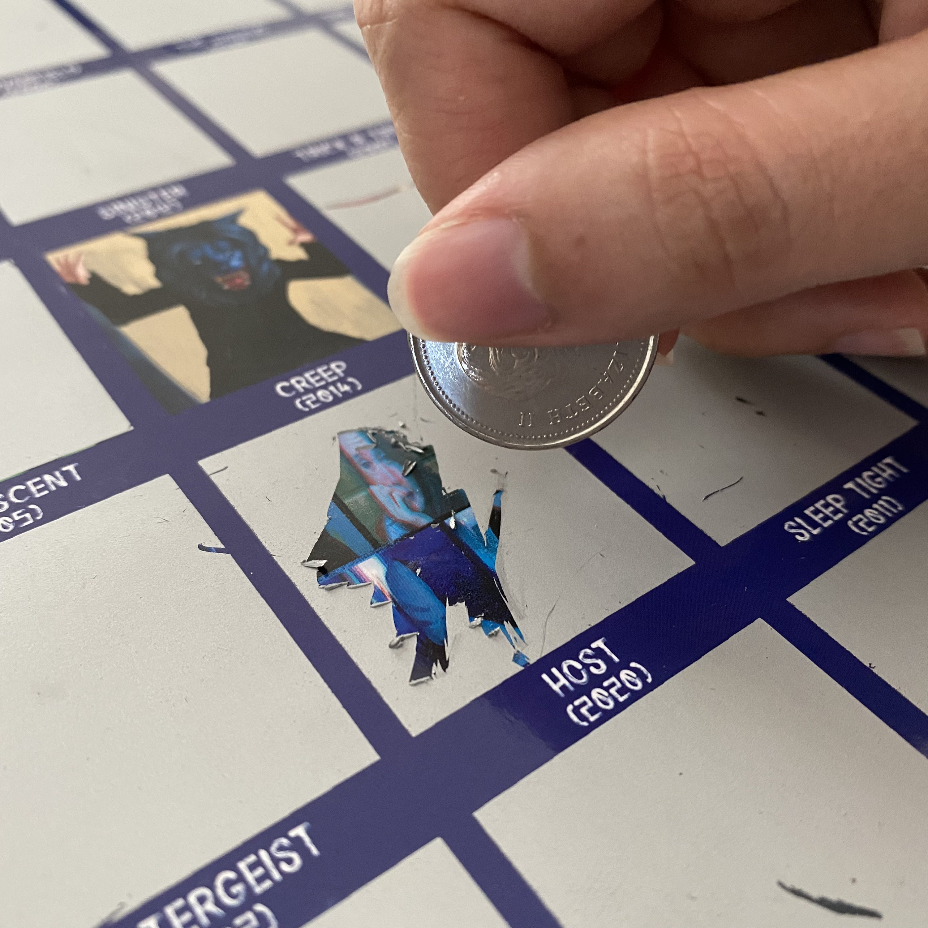 100 Horror Movie Scratch off Poster Horror Movie Gifts Etsy