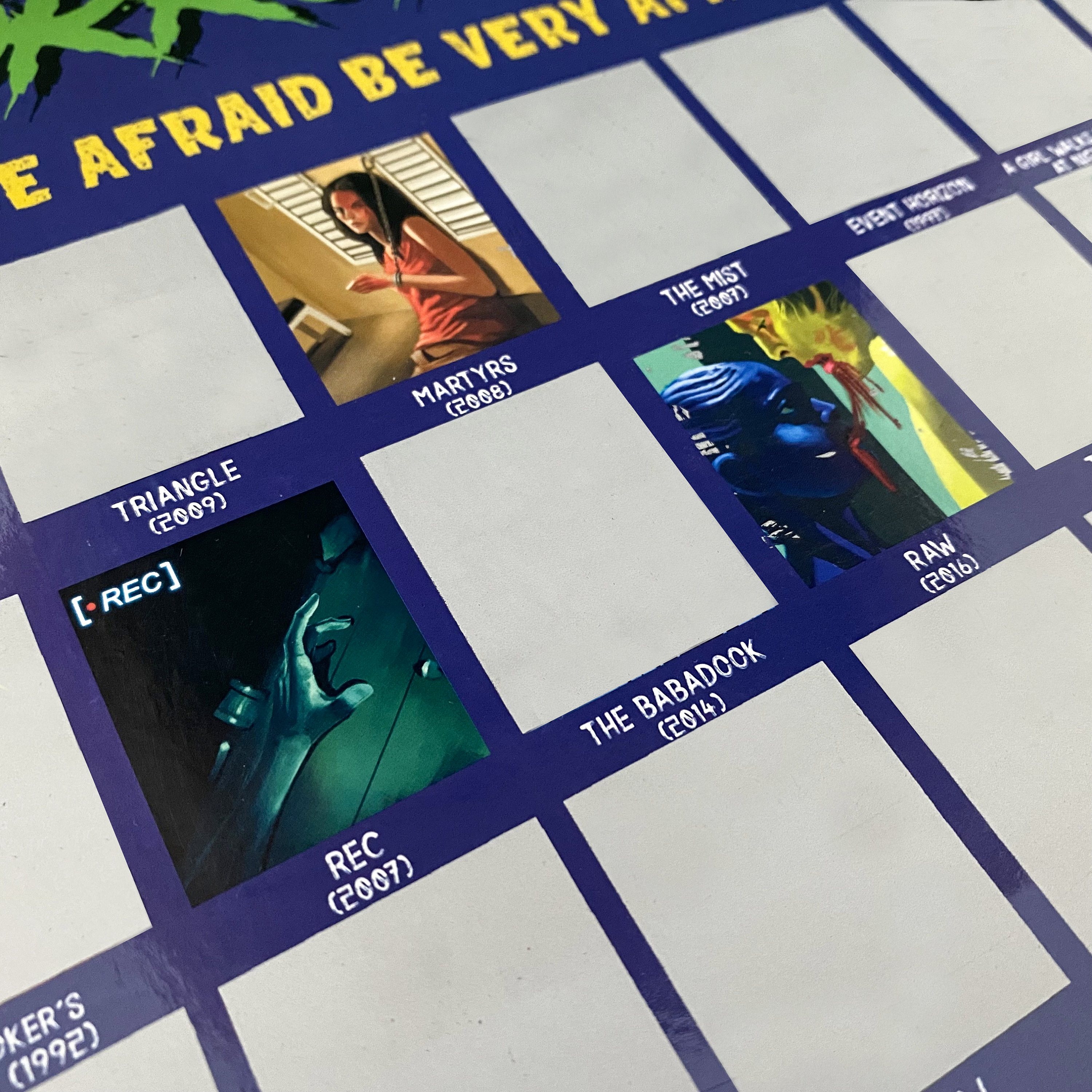 100 Horror Movie Scratch off Poster Horror Movie Gifts Etsy