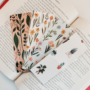 Floral & Cactus Bookmarks- Double Sided