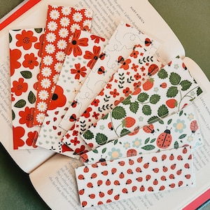 Marque-pages coccinelle - recto-verso