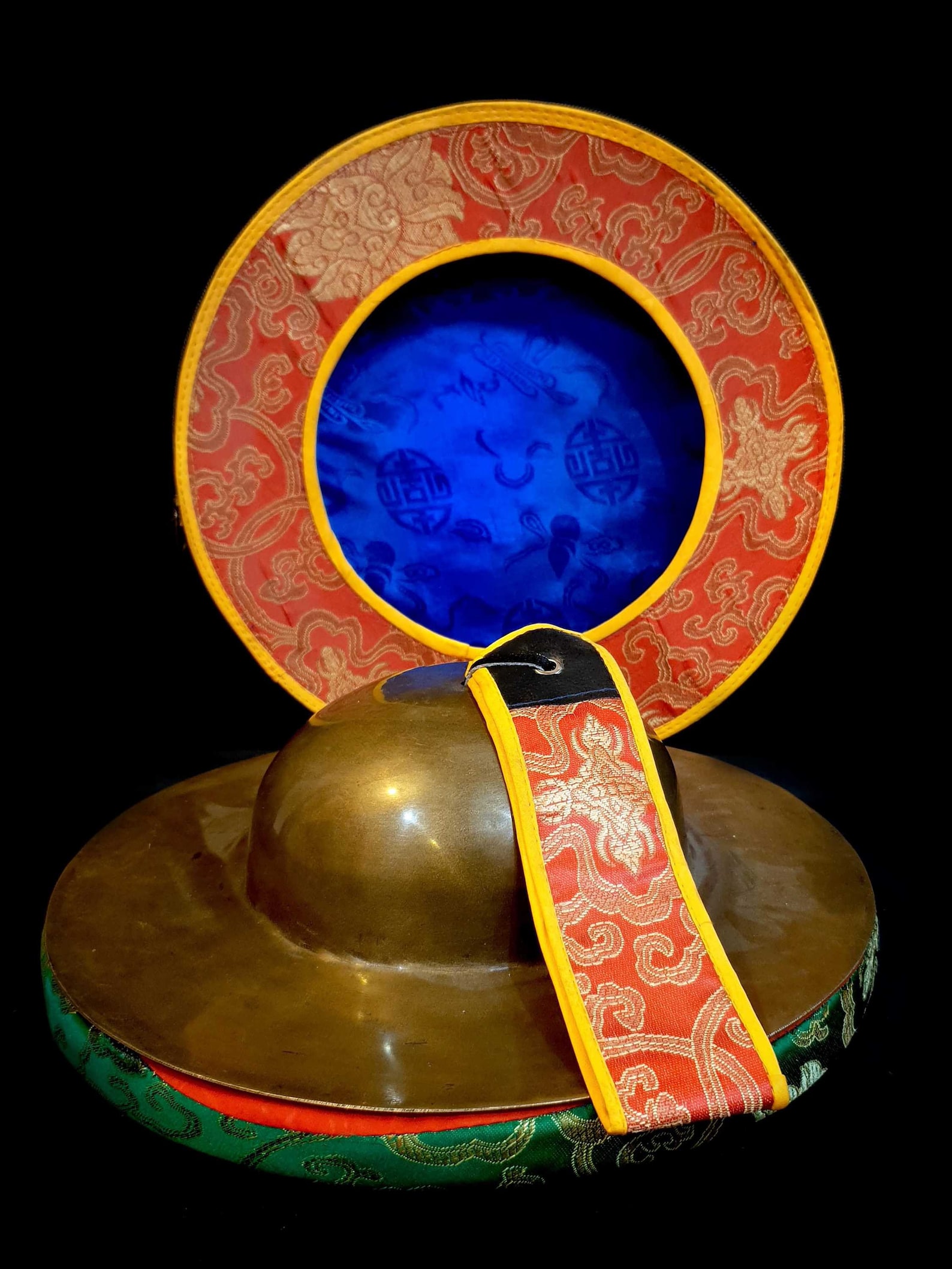 Nepali Traditional Musical Instrument, Jhymata, Large Cymbal, With