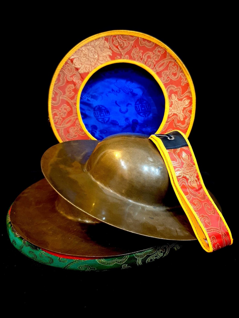Nepali Traditional Musical Instrument, Jhymata, Large Cymbal, With