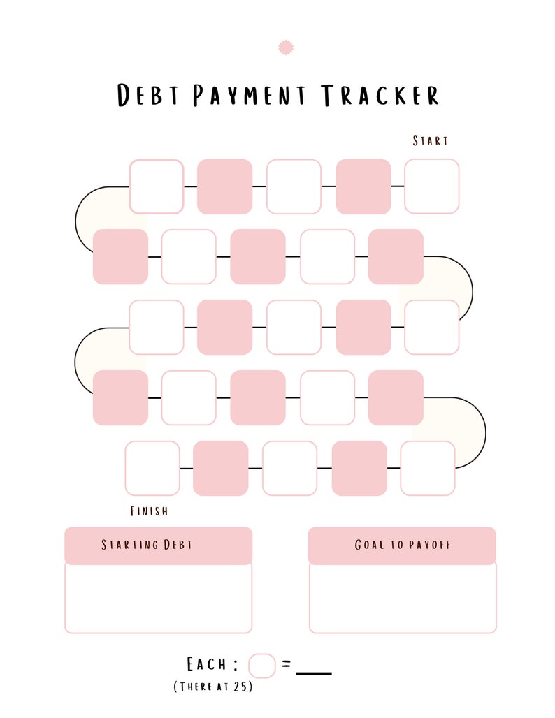 Debt Payment Tracker - Etsy