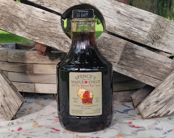 Pure Wisconsin Maple Syrup - 32oz, Dark Robust