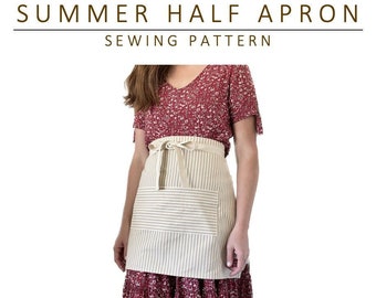 Summer Half Apron Sewing Pattern
