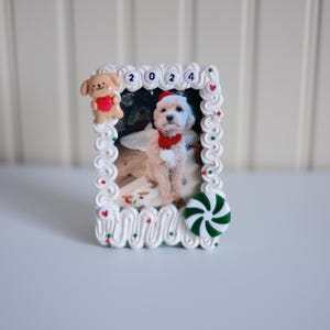 Pet Picture Frame Instax Frame // Cute Decoden Photo Ornament Gift Idea for Pet Lover Ornament for Dog Mom Stocking Stuffer