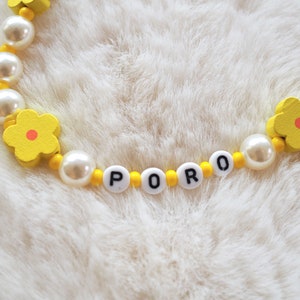 Personalized Dog Necklace // Summer Beaded Flower Necklace for Pets / Custom Pet Jewelry