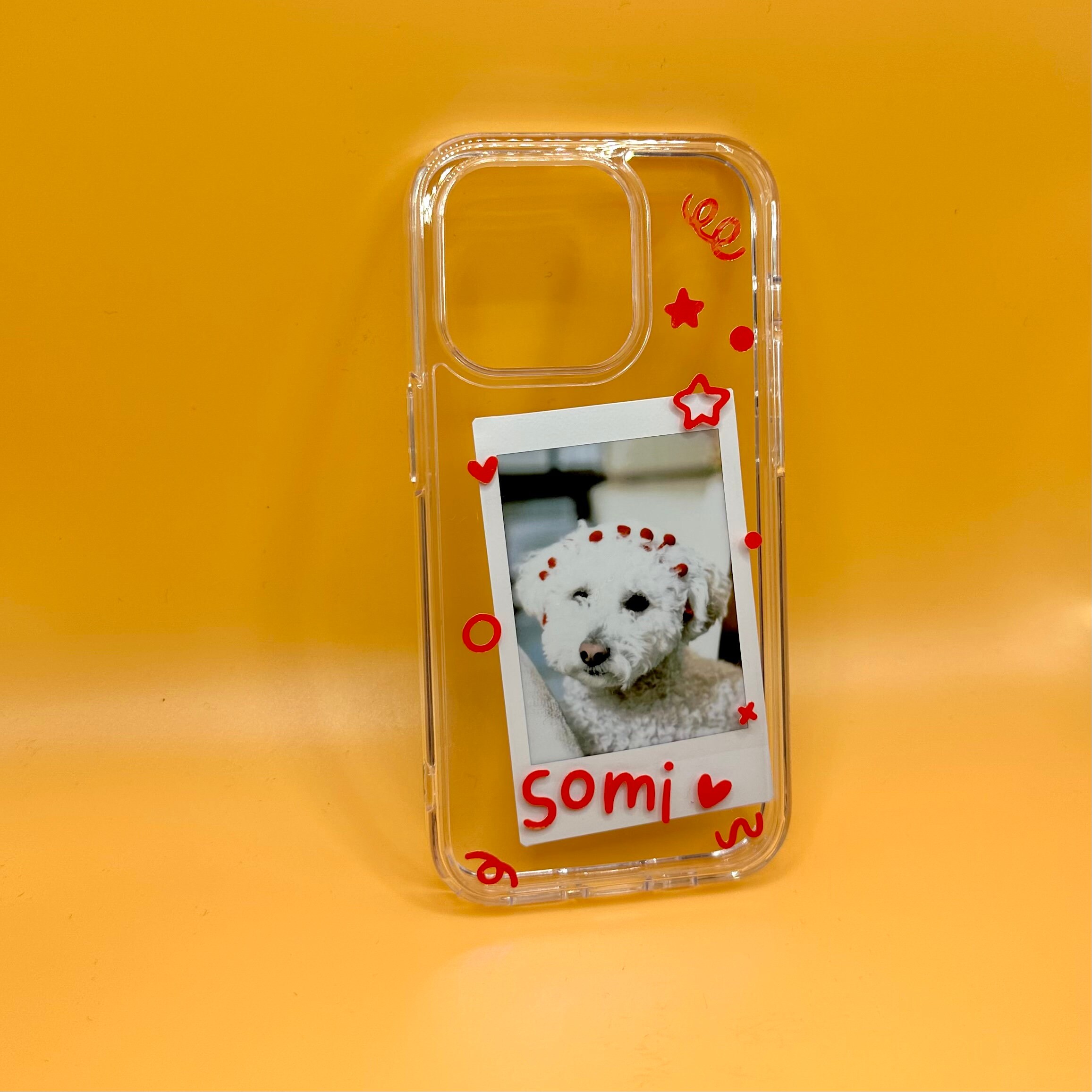 Coque De Téléphone DIY à Personnaliser - Thème Chien/fromage/bonbon, Jaune Crème, Avec Charme, Kit Bricolage